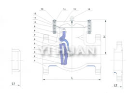 Cast steel check valve series product construction-2