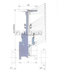 Cast steel gate valve series product construction-1