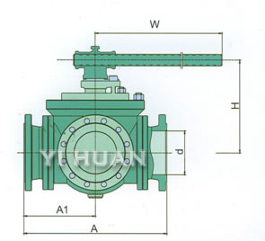 Four-way ball valve product picture-3