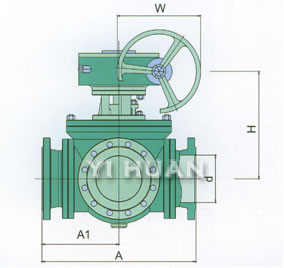 Four-way ball valve product picture-4