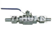 Flange-connection floating ball valve brief figure of structure-2