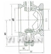 V-shaped regulation ball valve brief figure of structure-2