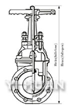 Rising stem resilient gate valve (RRHX) brief figure of structure-2