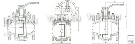 Eccentricity plug valve brief figure of structure