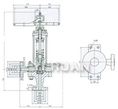 Middle temperature and pressure impulse safety device brief figure of structure