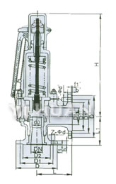 Spring Loaded Low Lift Type Safety Valve brief figure of structure-2