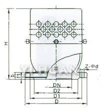 Vacuum negative-pressure safety valve brief figure of structure