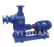 Self-priming sewage pumps