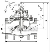 100D water-level setting valve construction