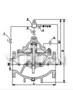 500X  pressure discharge & sustain valve construction