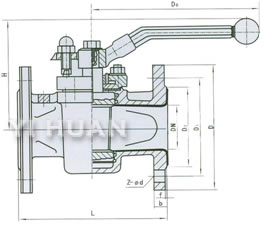 X41F46/F3-10/16C/P   ANSI:150Lb結(jié)構(gòu)圖