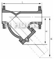 Y型過濾器 結(jié)構(gòu)圖