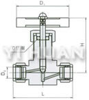 QJ-1A 氣動管路截止閥卡箍結構圖