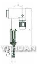 電液動刀形閘閥 結(jié)構(gòu)圖1