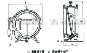 微阻緩閉消聲止回閥 結(jié)構(gòu)圖